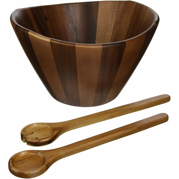 Millwood Pines Taskın Wood Salad Bowl Reviews Wayfair